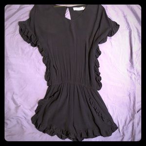 Do + Be Black Shorts Romper